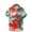J-Multicolor, variant on Wyobmus Men's Hawaiian Shirt Short Sleeve Tropical Vacation Button Down Beach Floral Palm Lapel Shirts N-Multicolor