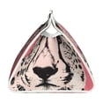 thumbnail image 3 of Lsque Pink Cheetah Art Printed Long Tissue Box Cover Holder, Facial Paper Organizer Dispenser,Triangle with Bottom Belt, PVC Leather Decorative Organizer, 3 of 9