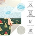 thumbnail image 3 of Yayeee Bath Rug for Bathroom Floor Non Slip Rectangle Fluffy Soft Absorbent Mat, 16"x24", Christmas Tree, 3 of 7