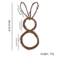 thumbnail image 1 of Guirnalda de ratán de conejo, corona de vid con forma de conejito DIY, corona de conejito de Pascua, corona de vid con forma de conejito DIY, confiabilidad excepcional, 1 of 8