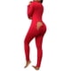 thumbnail image 4 of Mujer Casual Deep-V Solid Button Romper Long Playsuit Strap Jumpsuit Fridja  hfkajh102337, 4 of 9