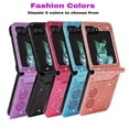 thumbnail image 3 of Luxury Glitter Leather Card Slot Wallet Case For Samsung Galaxy Z Flip 6,iPhone 16 Pro Max, 3 of 5
