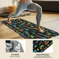 thumbnail image 4 of Colorful Controllers Games Words Black Pattern Hot Yoga Mat Towel Non Slip for Hot Yoga - Quick-Drying Yoga Mat Cover with 4 Corner Pockets with Travel Bag - Hot Yoga Towel Non Slip 70"x26", 4 of 6