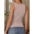 thumbnail image 2 of Crew Neck Tank Tops for Women Stretch Camisole Shirts, 2 of 5