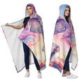 thumbnail image 2 of Starry Sky Elephant Wearable Blanket Hoodies for Women Men Adults Elephant Lovers Cozy Plush Colorful Elephants Hooded Blankets for Bedding Travel Decor Birthday Gifts 50×60 Inch, 2 of 5