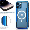 thumbnail image 6 of Slim Transparent Case for iPhone 15 Pro Max Magnetic Cover Compatible with MagSafe, Military Grade Protection Shockproof Anti-Scratch Crystal Clear Phone Case for iPhone 15 Pro Max, Blue, 6 of 9