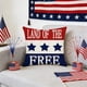 thumbnail image 1 of Independence Day Pillow Covers Striped Print Seat Cushions For Indoor Holiday Decor, 1 of 6