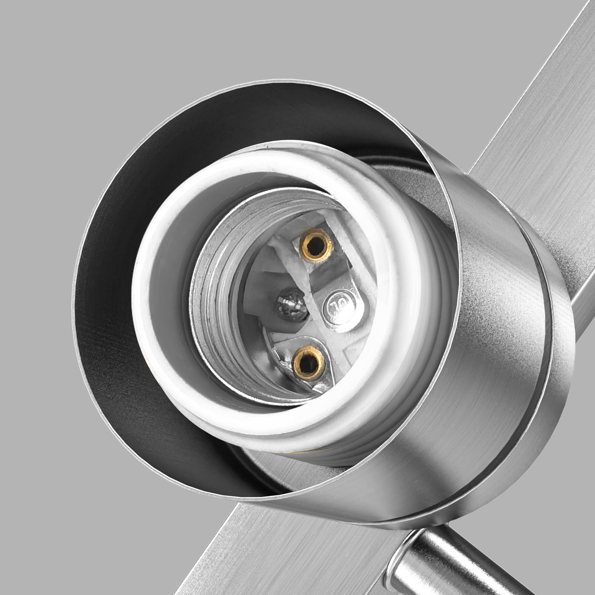 YANSUN  24.4 in 4-Light YANSUN Bathroom Vanity Light with Frosted Glass and Nickel Iron Frame, Vanity Light for Bathroom, Hallway, Mirror, Laundry Room