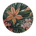 thumbnail image 4 of Orinice Flower Leaf Pattern Round Table Cover Stain Resistant Washable Indoor Outdoor Tablecloth Kitchen Dining Wedding Parties Waterproof Fabric 100% Polyester 54-58, 4 of 8