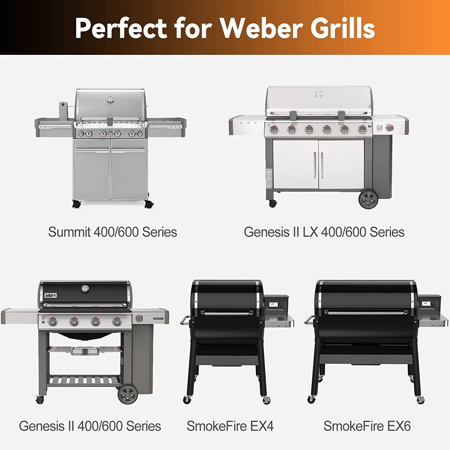 Weber Grill Drip Pan Liners TIFMI 50 Pack Drip Pans Liners Compatible For Weber Q Series, Spirit Gas, Traveler Grill, Genesis II LX 200 & 300 Series Gas Grills, Aluminum Foil Grease