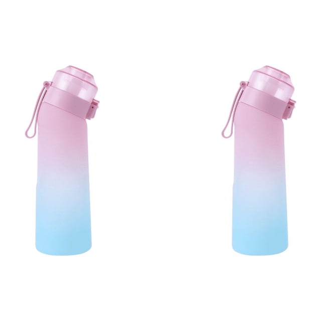 Botella Bebida 650 Ml Sin BPA Flavo para Acampar Senderismo Pesca () Rojo Rosa