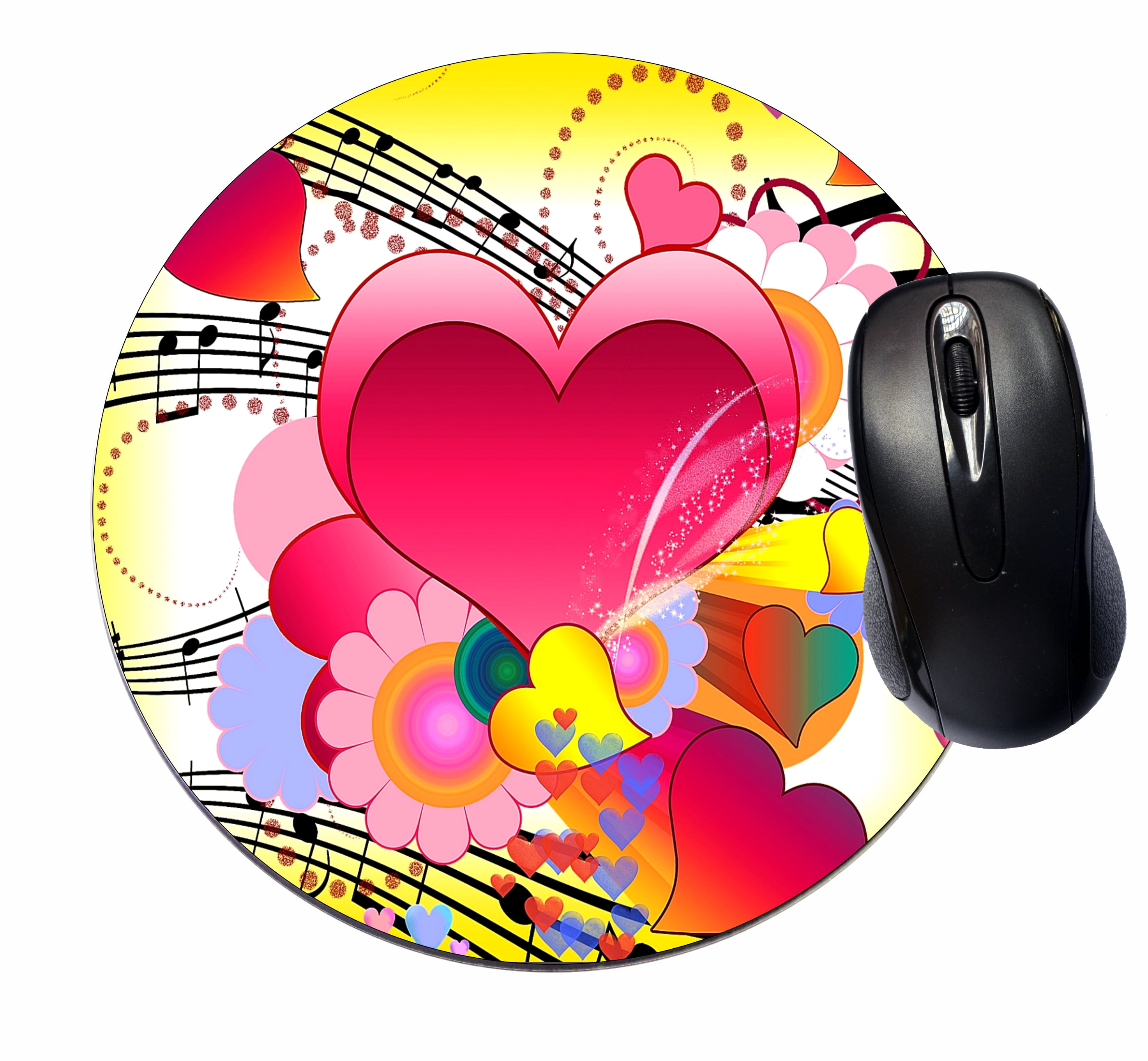 Mouse Mat Pad - Mousepad Cute Desk Round Circle Mousemat ...