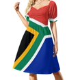 thumbnail image 1 of Robe Drapeau Sud-Africain Robe d'Été Robe Coréenne pour Femmes Été, 1 of 5
