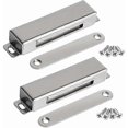 thumbnail image 1 of Magnetic Door Catch 30kg Pull Strong Magnet Cabinet Loaches Magnetic Hardware Stainless Steel Chrome Door Closer for Bathroom Kitchen Sliding (60lbs F, 1 of 4