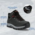 thumbnail image 4 of Fittington Wide Mens Winter Boots Insulated Snow Boots Outdoor Trekking Hiking Mid Calf Shoes, Slip Resistance, 4 of 12