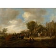 thumbnail image 3 of Jan Steen 14x11 Black Modern Framed Museum Art Print Titled - Village Fair (C. 1650 - 1651), 3 of 5