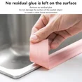 thumbnail image 5 of 1 rollo de cinta de sellado de PVC para baño, cocina, tira de calafateo, pegatinas de pared autoadhesivas impermeables, cintas de sellado a prueba de moho, 5 of 5