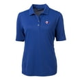 thumbnail image 2 of Women's Cutter & Buck Royal Texas Rangers Cooperstown Collection DryTec Virtue Eco Pique Recycled Polo, 2 of 3