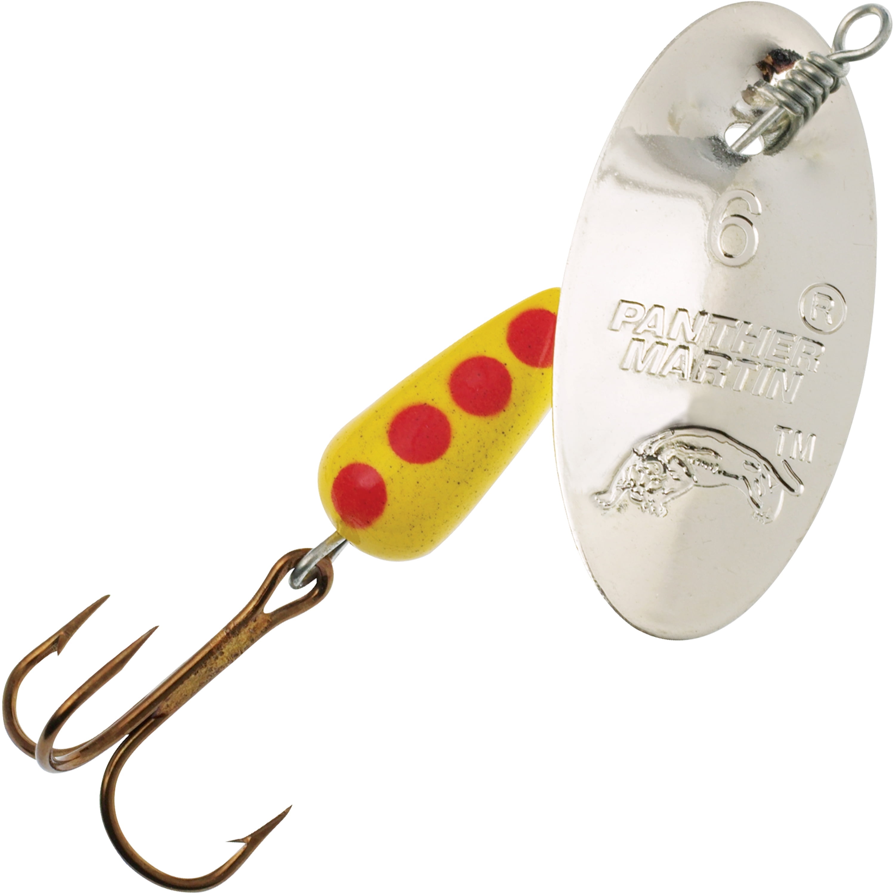 (2 pack) Panther Martin PMR_2_S Classic Regular Teardrop Spinners Fishing Lure - Silver - 2 (1/16 oz)
