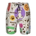 thumbnail image 4 of Kll Dog Doing Yoga Men'S Casual Summer Beach Shorts Hawaiian Shorts With Pockets-Large, 4 of 9