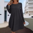 thumbnail image 3 of Women's Bodycon Dress Long Sleeve Sexy Slim Fit Waist Defining Hip Hugging Date Night Dress for Spring Fall Evening Out,Black,L, 3 of 7