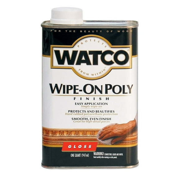 qt Rust-Oleum 68041 Clear Watco Wipe-On Poly Finish, Gloss