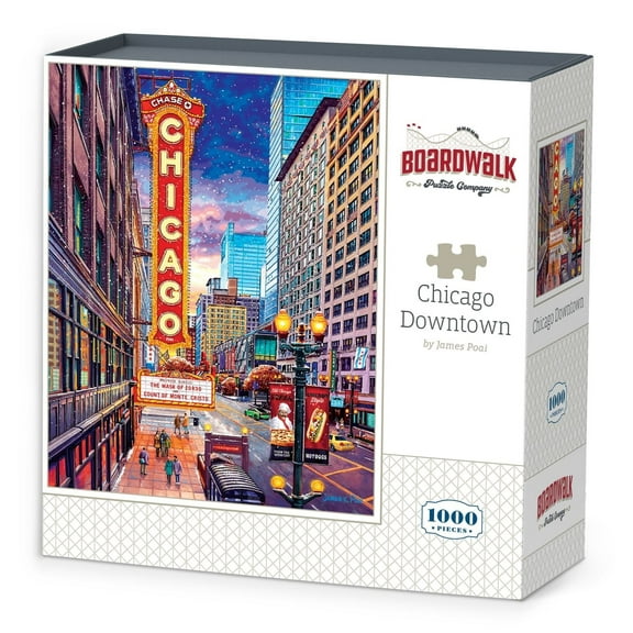 Chicago Downtown - 1000 Piece Boardwalk Jigsaw Puzzle