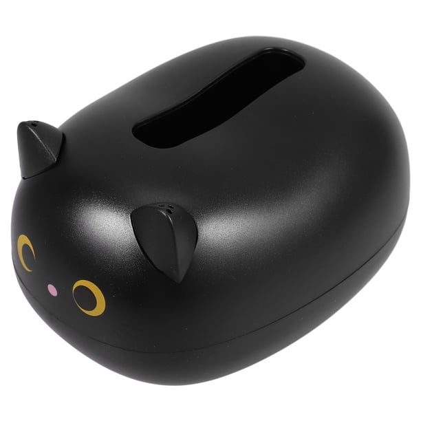 Caja de pañuelos de mesa decorativa con forma de gato, dispensador de servilletas y porta pañuelos