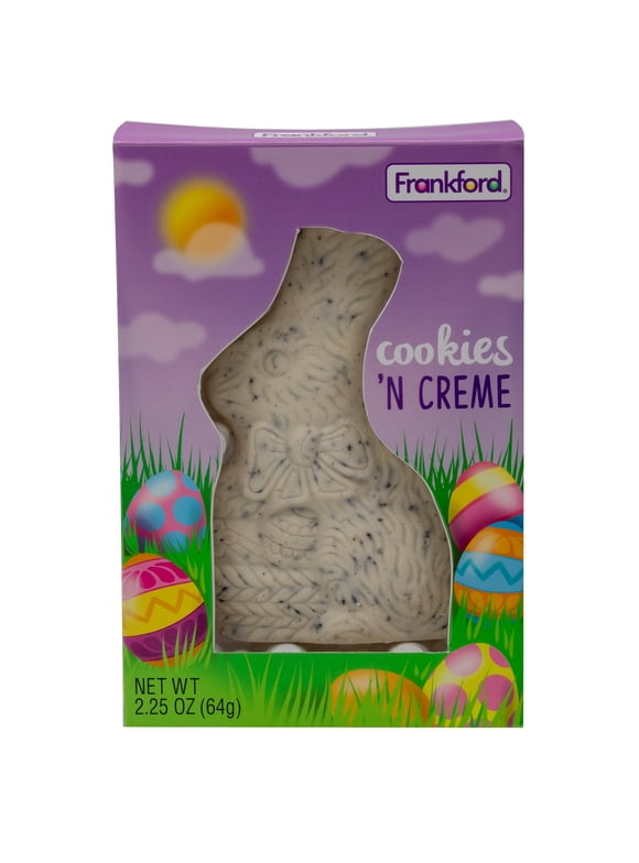 Frankford Easter Solid Cookies 'N Crme Candy Rabbit 2.25 ounces