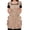 Cappucino, variant on Fiykzur Retro Adjustable Ruffle Apron with Pockets, Small to Plus Size Ladies