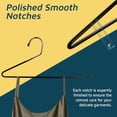 thumbnail image 4 of Metal Pants Hanger Set - 50 Pieces Elegant Non-Slip Closet Space Saving Hanger Set for Pants, Trouser, Blankets, and Jeans with Open Ended Sleek Design - Black, 4 of 7