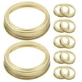 thumbnail image 3 of Shisuyan 24pcs Jar Tinplate Split-Type Canning Rings Gold Sealing Bands For Food Storage Reusable Jar Lid Bands For Home Canning Kitchen Organization And Decorative Storage 70 Mm, 3 of 8