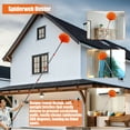 thumbnail image 5 of 20FT High Reach Duster Kit with 3-12FT Splicable Extension Pole, Cobweb Duster, Window Squeegee & Scrubber, Spider Web Brush, Feather Duster for High Ceilings & Windows, 5 of 7