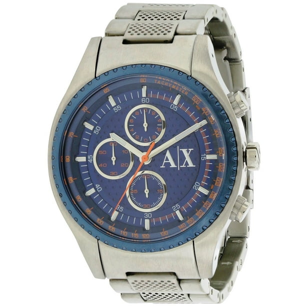 Armani Exchange - Stainless Steel Chronograph Mens Watch AX1607 ...