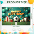 thumbnail image 1 of Colorful Soccer Birthday Banner Football Party Decorative Design for Birthday Party Kids Celebration Indoor Outdoor, 1 of 1