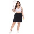 thumbnail image 6 of HDE Womens Plus Size Athletic Skort with Bike Shorts & Pockets Black 16, 6 of 6
