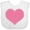 AA-White, variant on Inktastic Pink Heart (Stitch Border) Girls Baby Bib