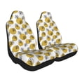 thumbnail image 2 of Cauagu Gold Dots and Leaves Print Car Seat Covers,Universal Automotive Seat Covers Car Seat Protectors Easy to Install Car Cover Car Accessories Auto rucks Van & SUV-2 PCS, 2 of 9