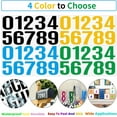 thumbnail image 3 of 10 Sheets 100 Pcs Vinyl House Numbers for Mailbox, 4 inch Self-Adhesive Number Stickers,Waterproof Mailbox Numbers Sticker for Mailbox,Window,Door,Business,Cars,Boats,trash can,Address Number (Black), 3 of 7