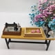 thumbnail image 4 of Minimáquina de coser vintage para casa de muñecas a escala 1/12, muebles en miniatura para decoración Tapa de tabla 2, 4 of 6