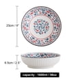 thumbnail image 2 of Qeeadeea Large Ceramic Salad Bowl Large Serving Bowl, 35oz Stackable Pasta Bowl, Salad Plate Set Of 2-A-1600ml, 2 of 6
