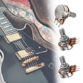 thumbnail image 3 of Zeiwohndc 3Pcs A1M Split Shaft Knurled Volumes Tone Control Guitar Potentiometers, 3 of 13