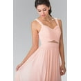thumbnail image 2 of Women's Elizabeth K Long Pleated Cutout Dress Gl2366 Blush Pink Size 2XL, 2 of 5