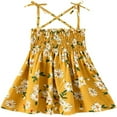 thumbnail image 1 of Tenue Décontractée d'Été pour Tout-Petite Fille, Robe à Bretelles à Volants à Motif Floral, 1 of 6