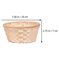 thumbnail image 3 of SHISUYAN 3Pcs Bamboo Baskets Useful Storage Baskets Lightweight Baskets for Home, 3 of 8