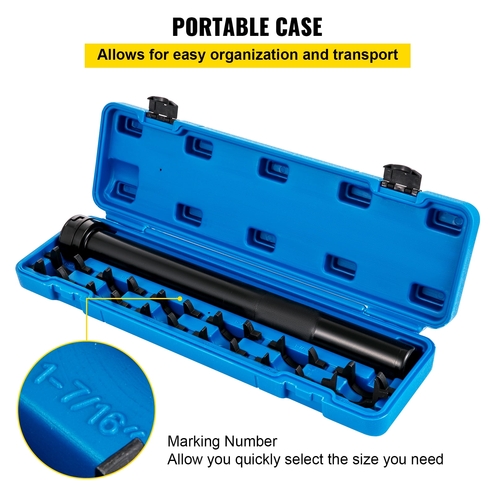 KFFKFF Inner Tie Rod Installation Kit, Includes 13 Crowfoot Adapters, Durable 1/2 Inch Drive Tube for Efficient Removal, Crafted from Robust Steel, Ideal for Automotive Maintenance