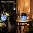 thumbnail image 2 of LINLIN Solar Lantern Lights, Waterproof Hanging Frosted Glass Solar Mason Jar Lights for Table Yard Garden Patio Lawns, 2 of 10