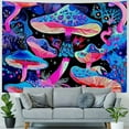 thumbnail image 4 of Shiartex  Mushroom Tapestry Eyes Tapestries Colorful Flowers Tapestry Hippie Neon Tapestry Aesthetic Tapestry Wall Hanging for Room 40x30inch, 4 of 6