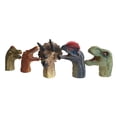 thumbnail image 1 of EeaseMX 5 marionetas de dedo de dinosaurio de dibujos animados, juguete creativo de marioneta de mano de animal para niños, juguete educativo temprano para niños que juegan., 1 of 7