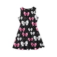 thumbnail image 4 of CCRFTGI Girls Dresses 10-12 Mini Light pink Bow Print Dress Birthday Cute Sleeveless Girls Clothes 2026 Summer Stylish Special Occasion Dresses Light pink 11-12 Years, 4 of 4